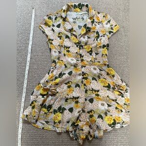Kimchi blue yellow floral romper